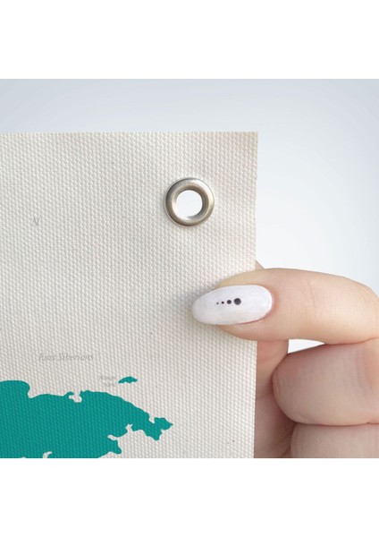 Dünya Haritası Dekoratif Kanvas Duvar Örtüsü-Halısı 1085 fırsatları