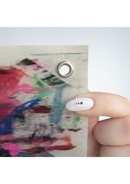 Kendi Kafasını Boyayan Adam Gerçeküstü Duvar Sanatı Duvar Örtüsü - HALISI-5263 fırsatları