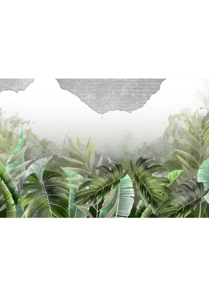 Tropikal Yaprak Desenli Duvar KAĞIDI-5579 fiyatları