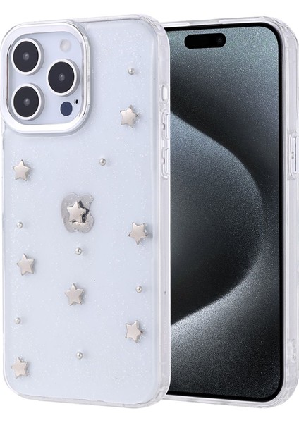 Iphone 15 Pro Uyumlu Kabartma Desenli Epoksili Kılıf