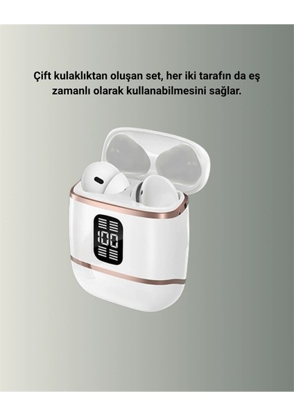 Çift Kulaklıklı Bluetooth Kulaklık - 4 Adet, Anc-Enc, Şarj Kutulu, Dijital Göstergeli modelleri
