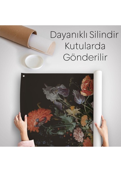 Vazodaki Renkli Çiçekler Duvar Örtüsü - HALISI-5996 indirimleri
