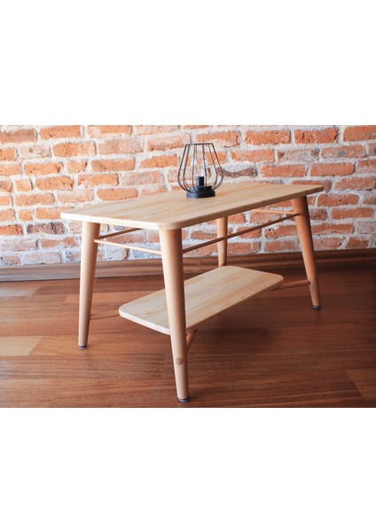 Masif Doğal Ahşap Iskandinav Stil Ham Renk Dikdörtgen Orta Sehpa fiyatları