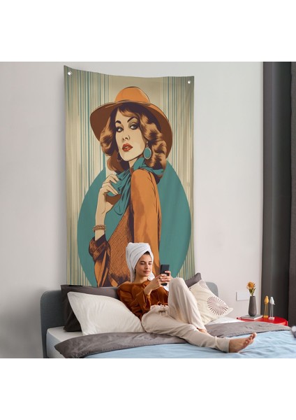 Güzel Retro Kadın Duvar ÖRTÜSÜ-8069 fiyatları