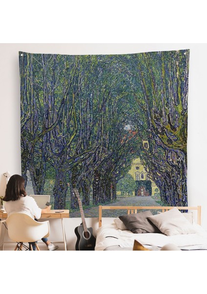 Allee At Schloss Kammer, Gustav Klimt Duvar ÖRTÜSÜ-8342