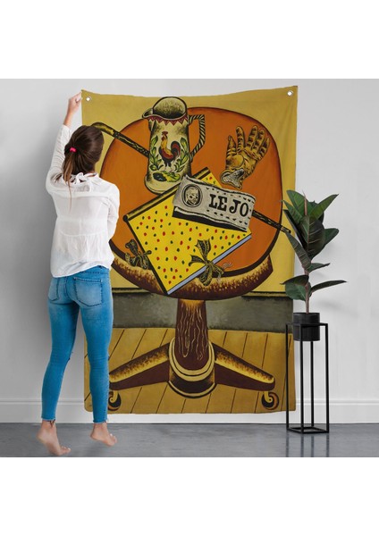 Joan Miro'nun Eldiveni ve Gazetesi Duvar Örtüsü - Glove And NEWSPAPER-7411 modelleri