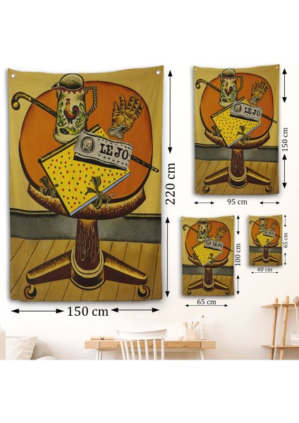 Joan Miro'nun Eldiveni ve Gazetesi Duvar Örtüsü - Glove And NEWSPAPER-7411 fırsatları