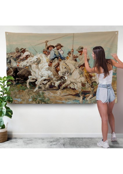 Henri Émilien Rousseau - Savaşa Hazırlanmak Duvar ÖRTÜSÜ-7110 modelleri