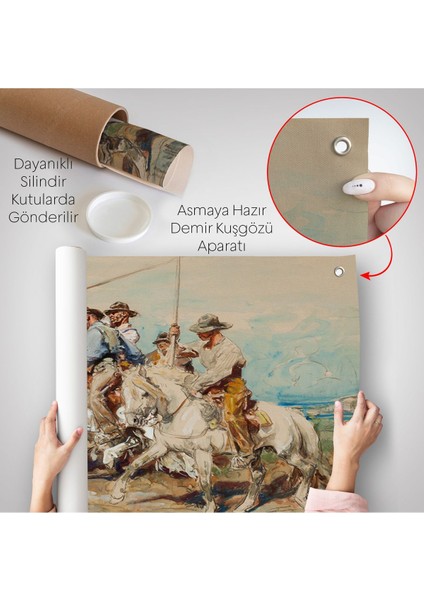 Henri Émilien Rousseau - Savaşa Hazırlanmak Duvar ÖRTÜSÜ-7110 indirimleri