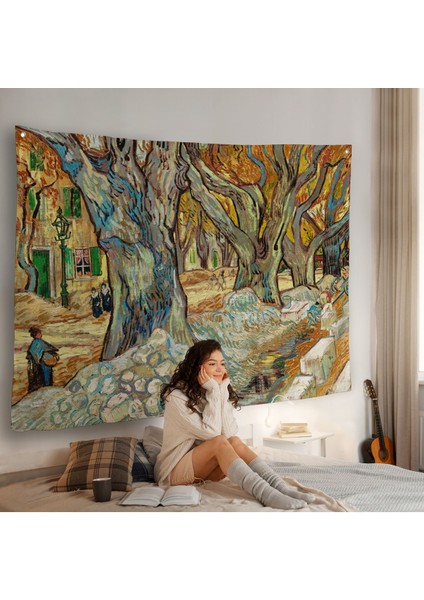 Vincent Van Gogh Sokak Emekçileri Duvar ÖRTÜSÜ-7167 fiyatları