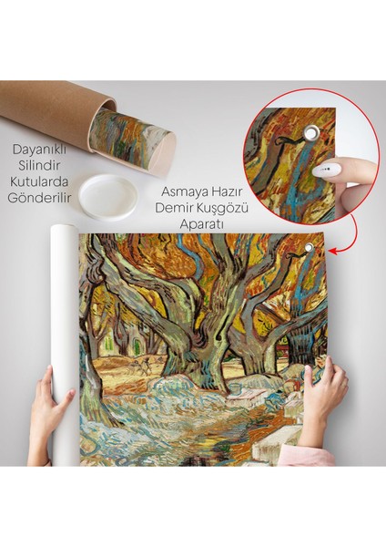 Vincent Van Gogh Sokak Emekçileri Duvar ÖRTÜSÜ-7167 indirimleri