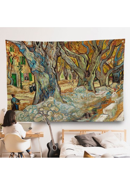 Vincent Van Gogh Sokak Emekçileri Duvar ÖRTÜSÜ-7167