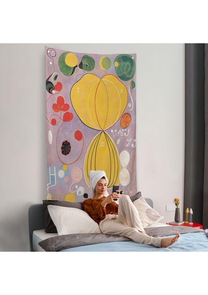 Hilma Af Klint - Renkli Soyut Duvar ÖRTÜSÜ-7315 fiyatları