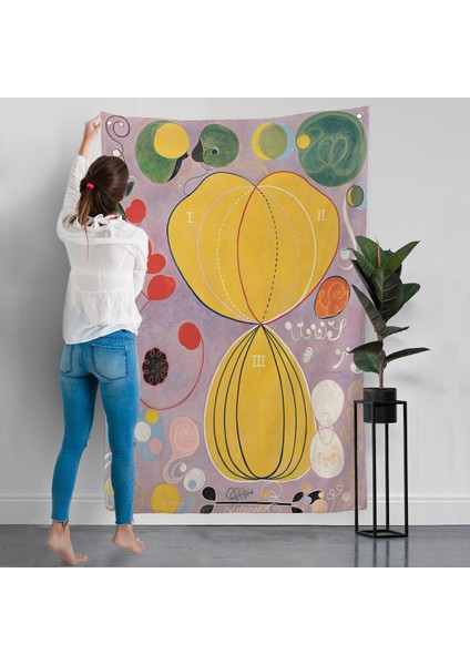 Hilma Af Klint - Renkli Soyut Duvar ÖRTÜSÜ-7315 modelleri