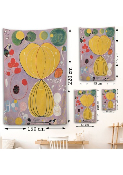 Hilma Af Klint - Renkli Soyut Duvar ÖRTÜSÜ-7315 fırsatları