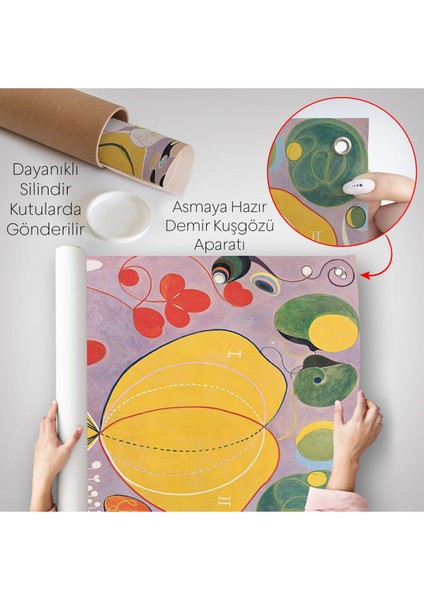 Hilma Af Klint - Renkli Soyut Duvar ÖRTÜSÜ-7315 indirimleri