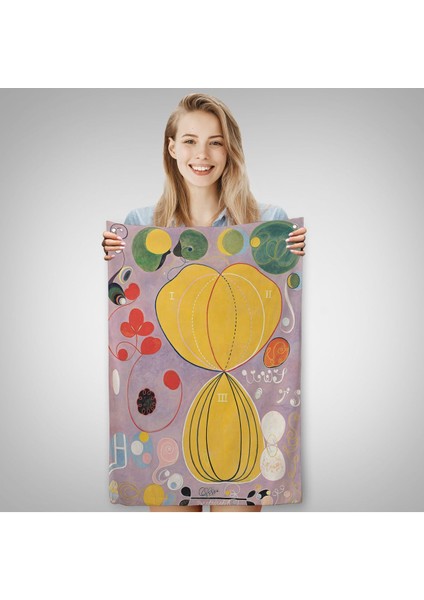 Hilma Af Klint - Renkli Soyut Duvar ÖRTÜSÜ-7315