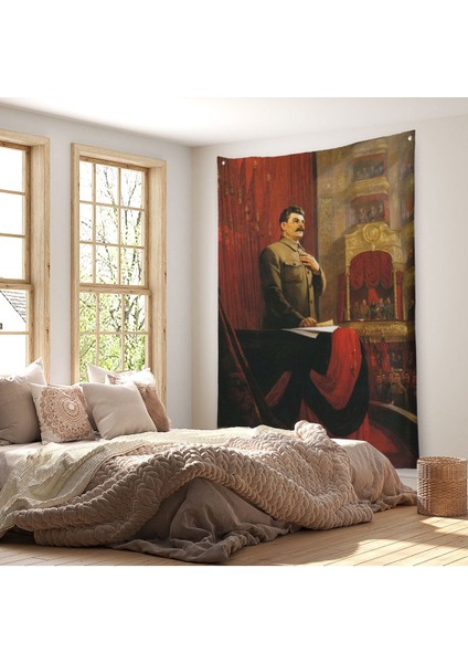 Josef Stalin Eski Sovyetler Birliği Hükümet Başkanı Duvar Örtüsü - HALISI-6014