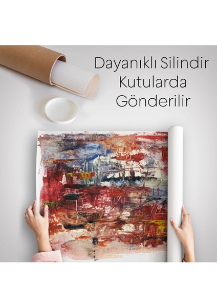 Yağlıboya Görünümlü Soyut Kanvas Duvar ÖRTÜSÜ-HALISI-5904 indirimleri