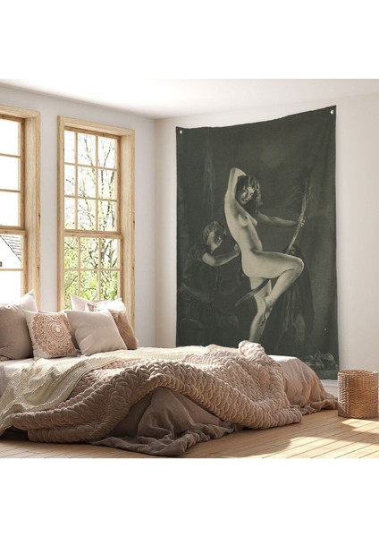 Şabat Gününe Hazırlık, William Mortensen Cadılar Bayramı - Années 1930 Duvar Örtüsü - HALISI-5282