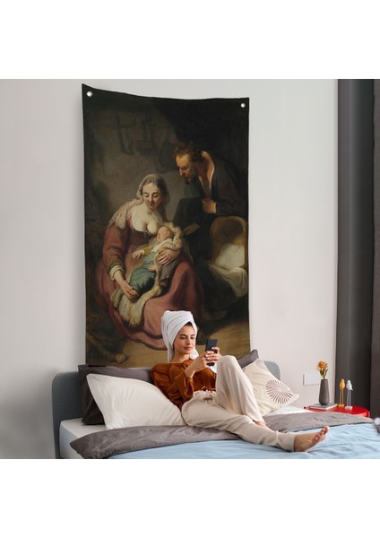 Rembrandt - Kutsal Aile Duvar Örtüsü - The Holy FAMILY-7431 fiyatları