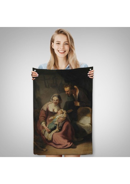 Rembrandt - Kutsal Aile Duvar Örtüsü - The Holy FAMILY-7431