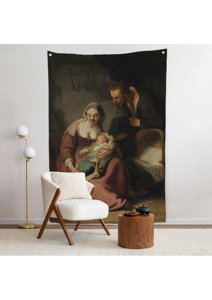 Rembrandt - Kutsal Aile Duvar Örtüsü - The Holy FAMILY-7431