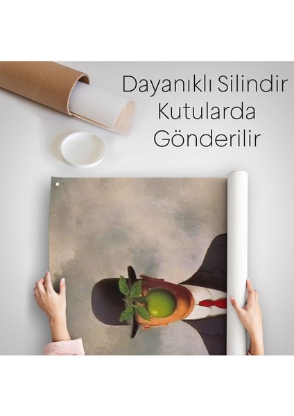 Renee Magritte'in Adamın Oğlu Isimli Eseri Duvar Örtüsü - HALISI-5132 indirimleri