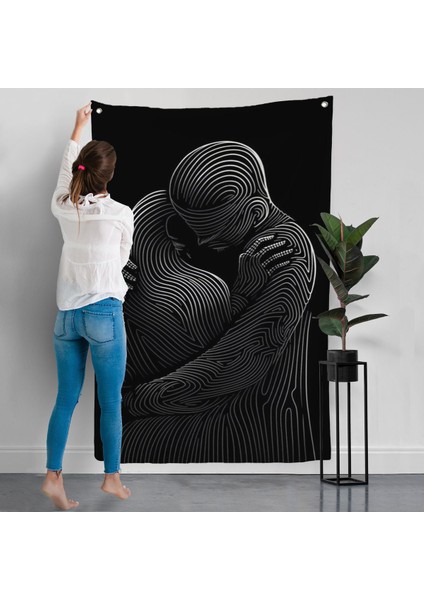 Linear Hug Sarılan Çift Duvar ÖRTÜSÜ-7819 modelleri