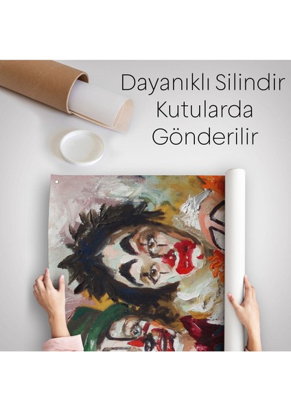 Mutsuz Palyaçolar Dekoratif Duvar ÖRTÜSÜ-HALISI-6421 indirimleri