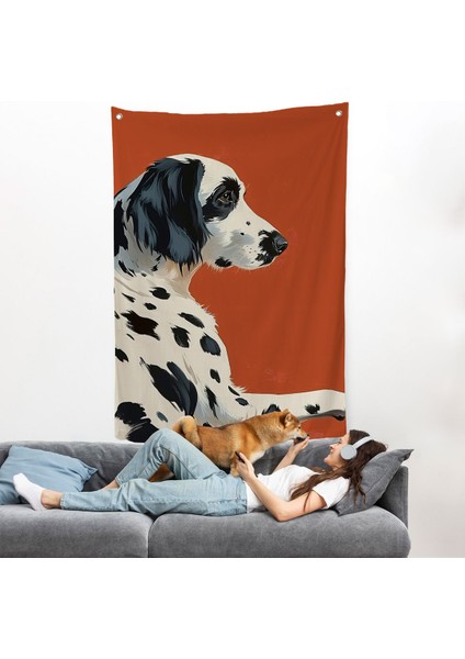 Sevimli Dalmaçyalı Köpek Duvar ÖRTÜSÜ-7578
