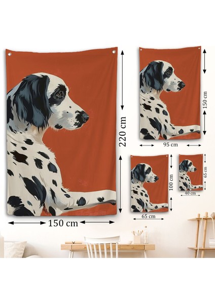 Sevimli Dalmaçyalı Köpek Duvar ÖRTÜSÜ-7578 fırsatları