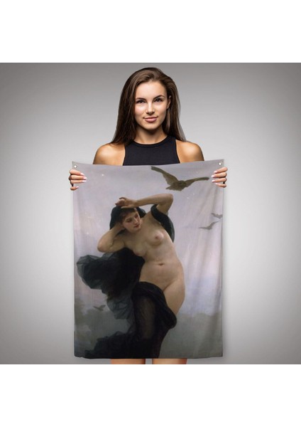 William-Adolphe Bouguereau The Night Duvar Örtüsü - HALISI-6066 fiyatları