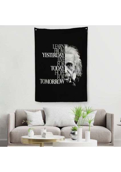 Dünden Öğrenin Bugünü Yaşayın Yarını Umut Edin Duvar Örtüsü - Halısı, Albert EINSTEIN-5275