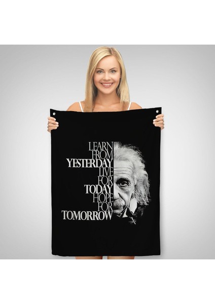 Dünden Öğrenin Bugünü Yaşayın Yarını Umut Edin Duvar Örtüsü - Halısı, Albert EINSTEIN-5275 fiyatları