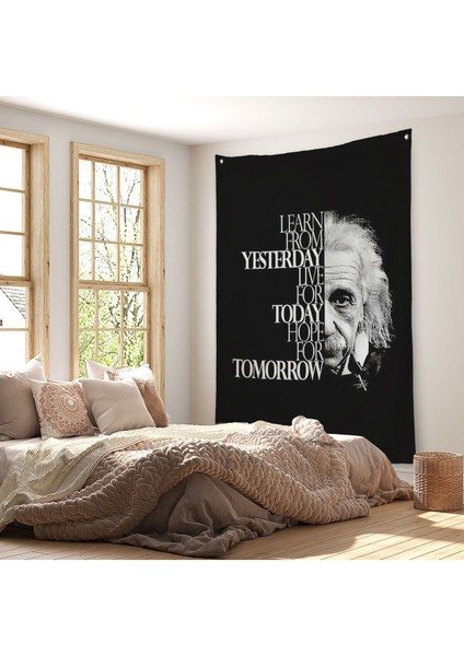 Dünden Öğrenin Bugünü Yaşayın Yarını Umut Edin Duvar Örtüsü - Halısı, Albert EINSTEIN-5275