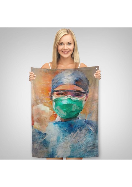 19DÖVÜŞEN Soyut Hemşire, Tıbbi Soyut Duvar Örtüsü - Halısı -5246 fiyatları