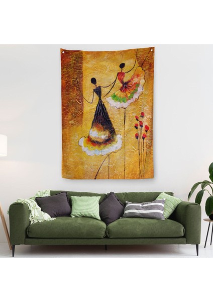 Dans Eden Kadınlar Duvar Örtüsü - HALISI-5924