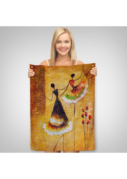 Dans Eden Kadınlar Duvar Örtüsü - HALISI-5924 fiyatları