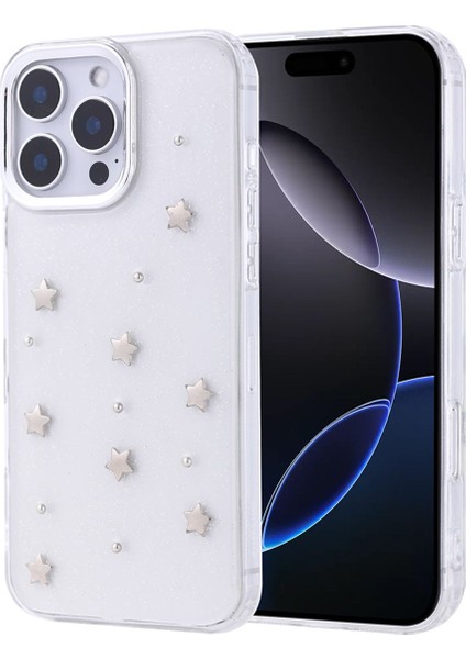 Iphone 16 Pro Max Uyumlu Kabartma Desenli Epoksili Kılıf