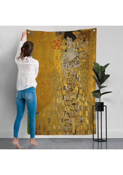 Gustav Klimt - Adele Bloch-Bauer I'in Portre Duvar ÖRTÜSÜ-7378 modelleri