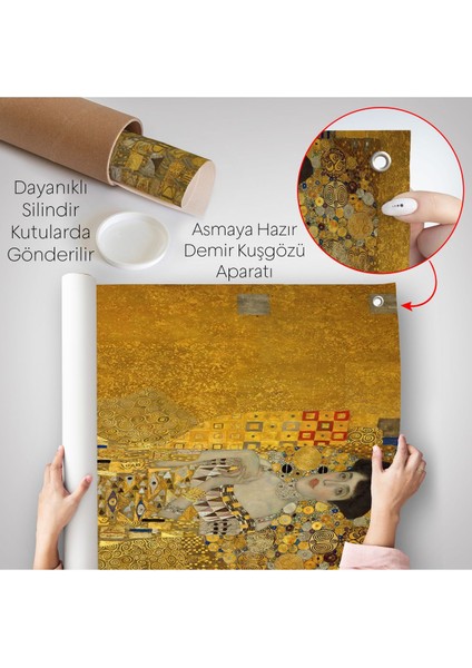 Gustav Klimt - Adele Bloch-Bauer I'in Portre Duvar ÖRTÜSÜ-7378 indirimleri