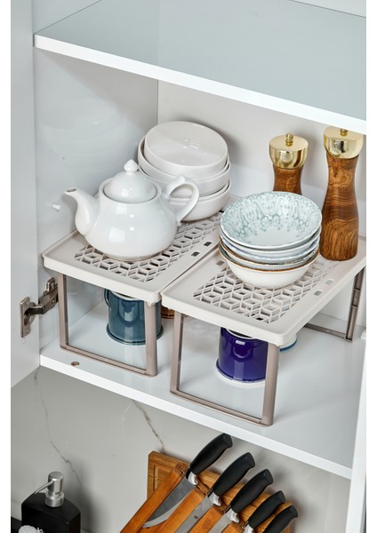 Raf Yükseltici- Dolap Içi Düzenleyici Krem 2 Adet fiyatları