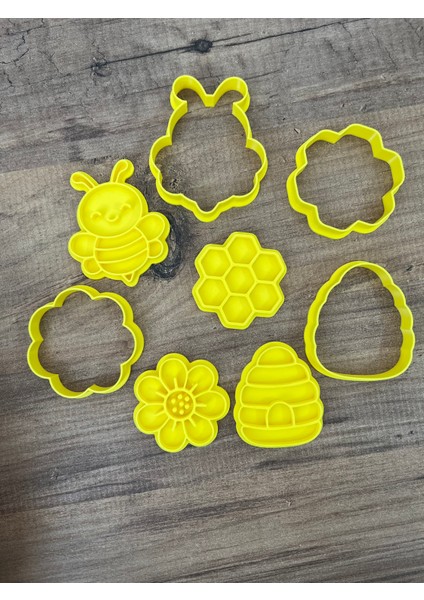 Sevimli Arı ve Çiçek Temalı Kurabiye Kalıbı, Oyun Hamuru Kalıbı, Kil Kalıbı Seti fiyatları