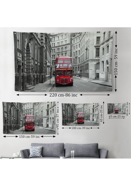 Londra Kırmızı Otobüs Duvar ÖRTÜSÜ-HALISI-6622 modelleri
