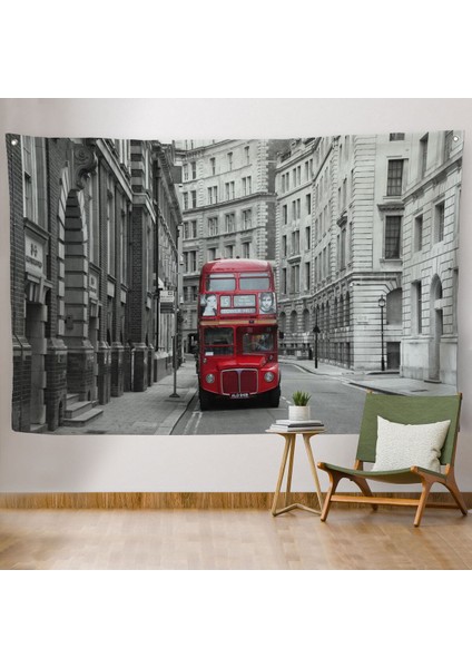 Londra Kırmızı Otobüs Duvar ÖRTÜSÜ-HALISI-6622 indirimleri