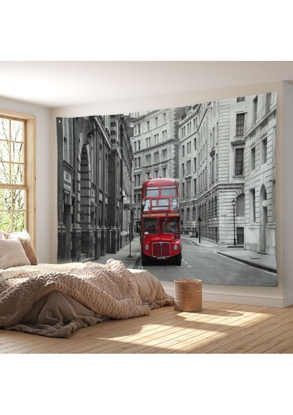 Londra Kırmızı Otobüs Duvar ÖRTÜSÜ-HALISI-6622