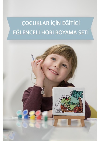 Sevimli Denizkızı ve Pembe Yunus, Çocuk Eğitici Tuval Boyama SETI-9186