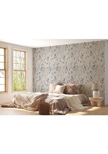 Alndrs Collection V2 Çiçek ve Yaprak Desenli Iskandinav Tarzı Duvar KAĞIDI-5555 fiyatları