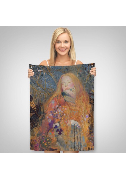 Sarışın Güzel Kadın Duvar Örtüsü - HALISI-6100 fiyatları